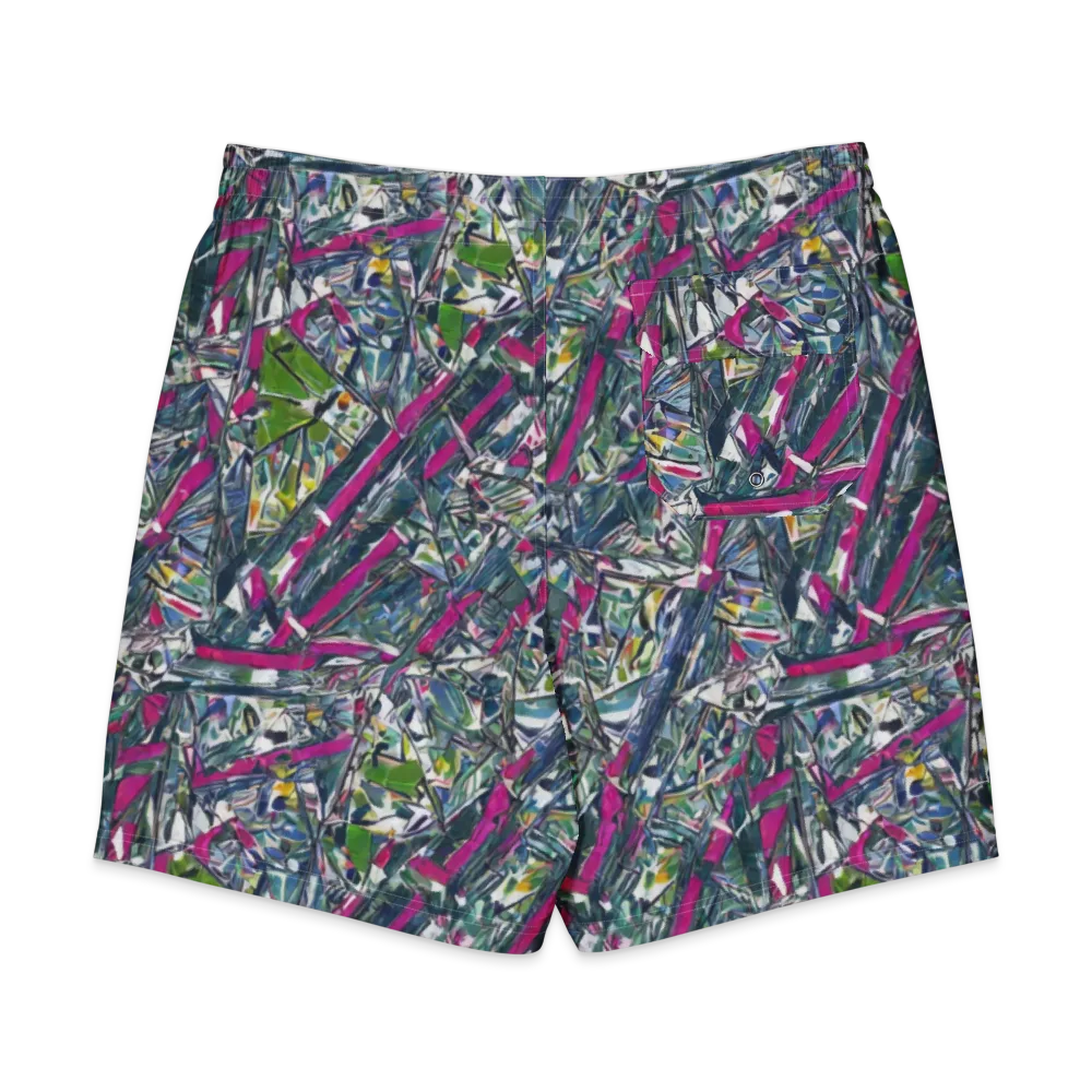 Jewel Distortion on Men's Board Shorts — Back