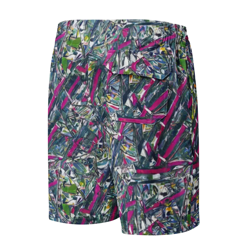Jewel Distortion on Men's Board Shorts — Back