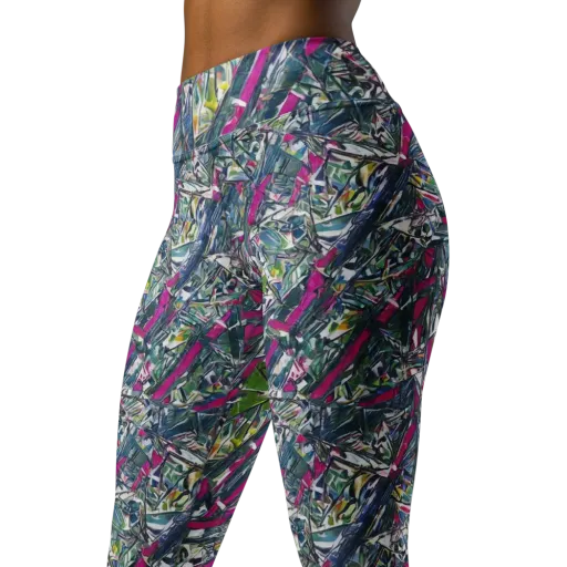 Jewel Distortion on a Yoga Leggings