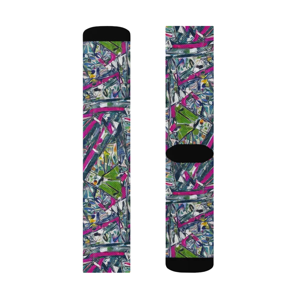 Jewel Distortion on Socks — Right Sock