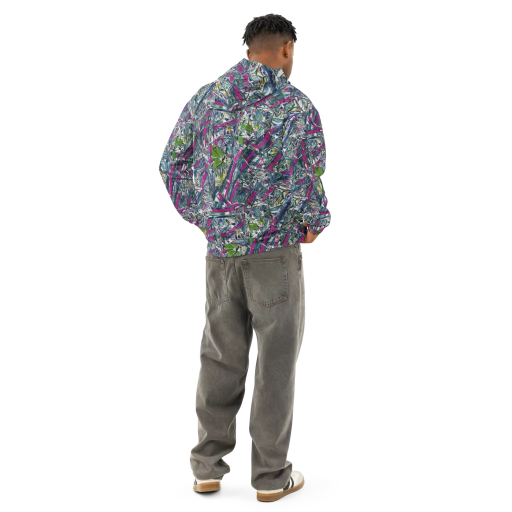 Jewel Distortion on Cotton Hoodie — Back