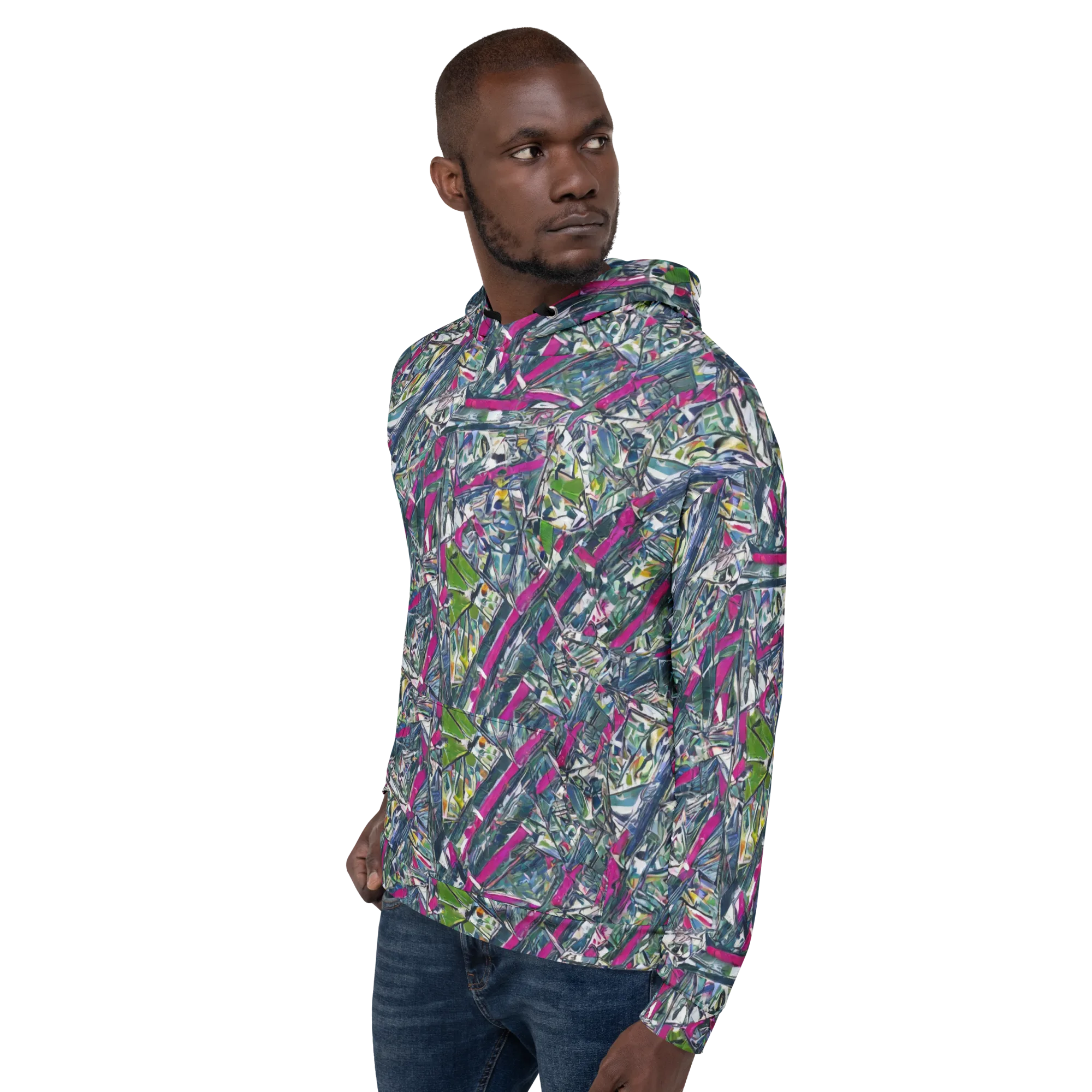 Jewel Distortion on Hoodie — Left