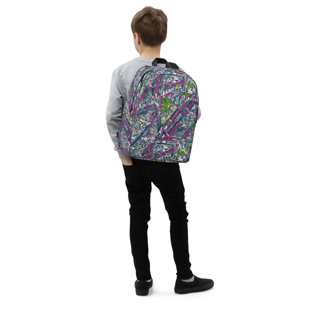 Jewel Distortion on Minimalist Backpack — Right Front