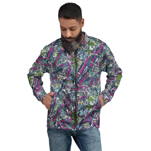 Jewel Distortion on a Bomber Jacket