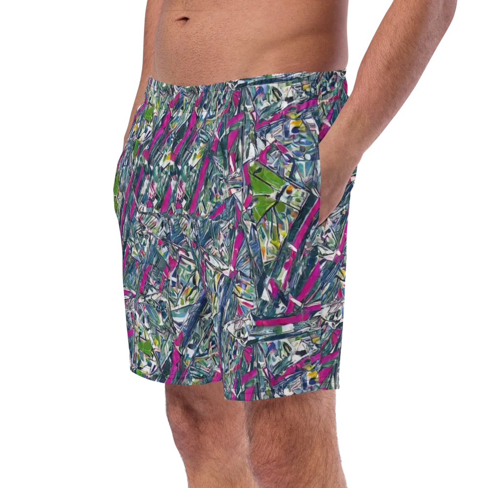 Jewel Distortion on Swim Trunks — Left Front