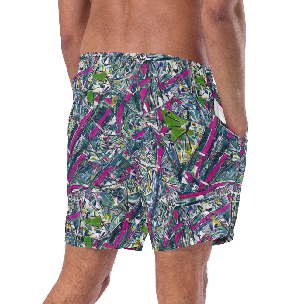 Jewel Distortion on Swim Trunks — Right Back