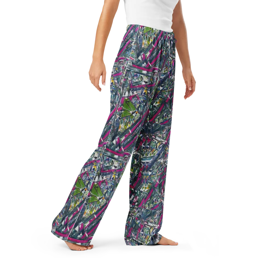 Jewel Distortion on Women's Pajama Pants — Right Front