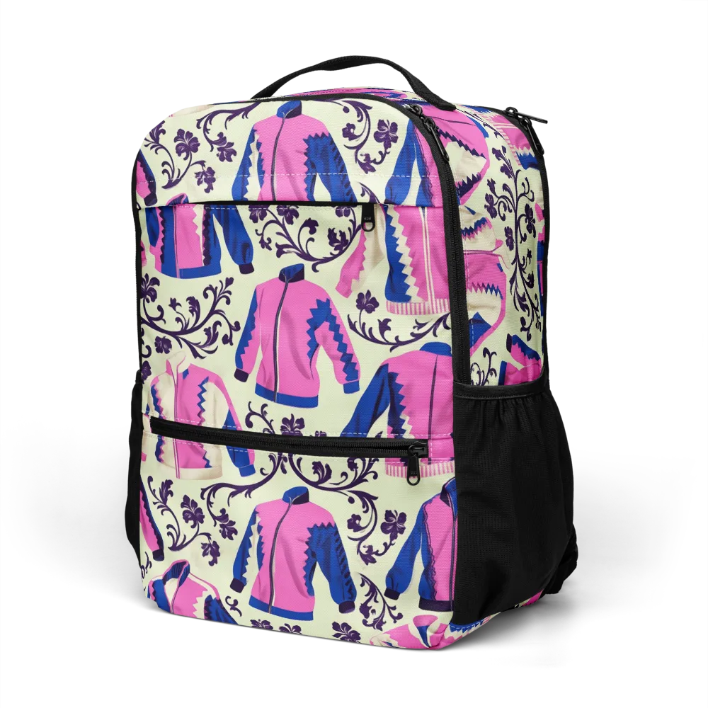 Neon Folklore on Utility Backpack — Left Front