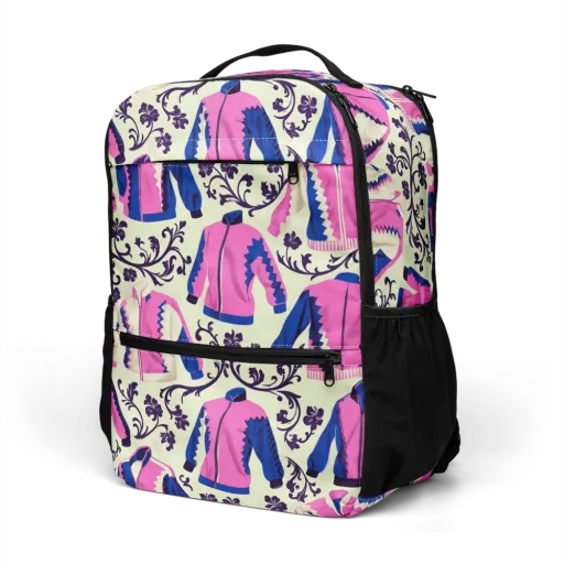Neon Folklore on a Utility Backpack