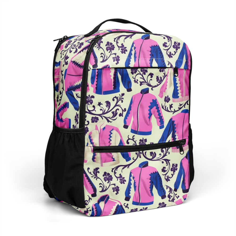 Neon Folklore on Utility Backpack — Right Front