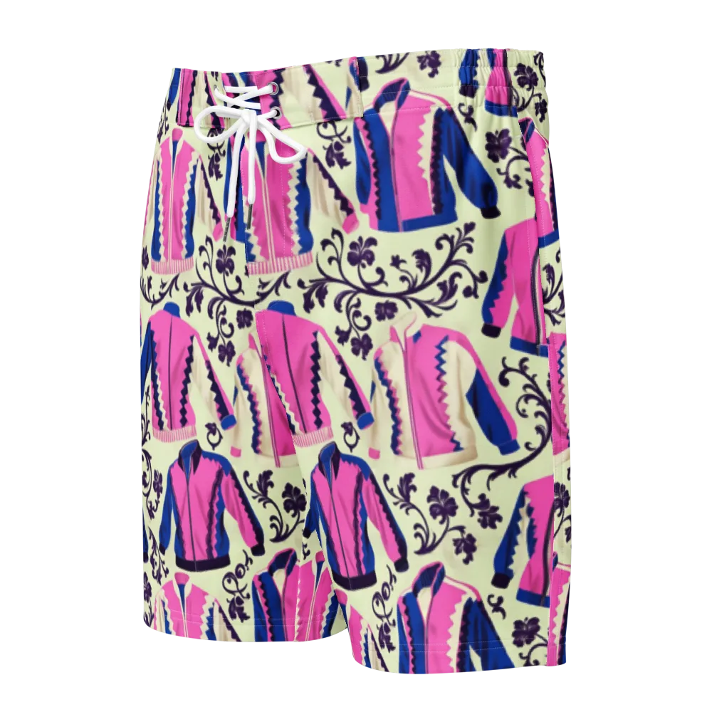 Neon Folklore on Men's Board Shorts — Front