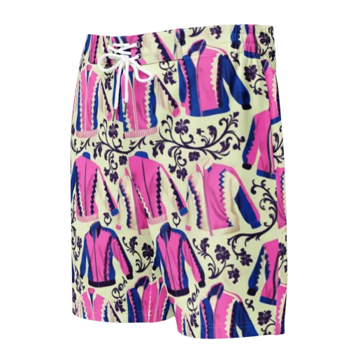 Neon Folklore on a Men's Board Shorts