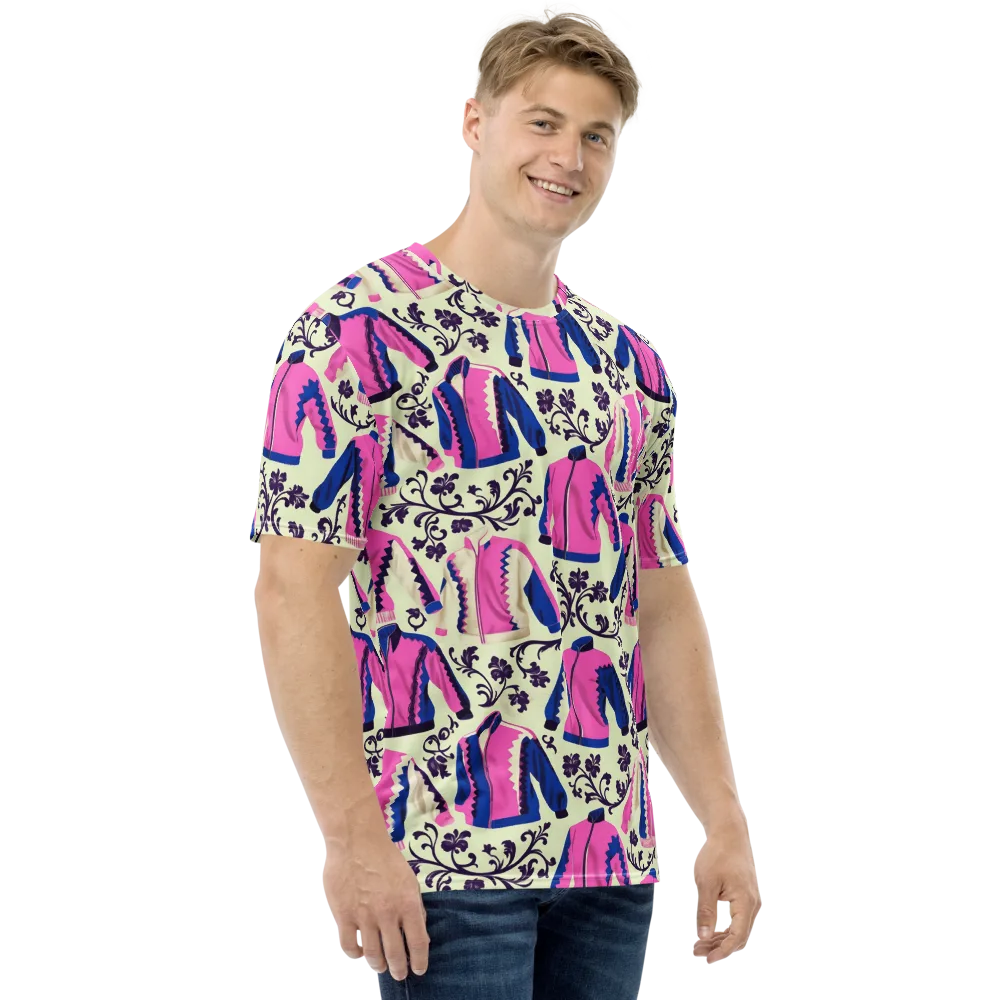 Neon Folklore on Men's Crew Neck T-Shirt — Right