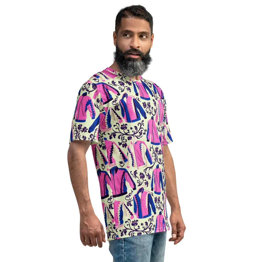 Neon Folklore on Men's Crew Neck T-Shirt — Right