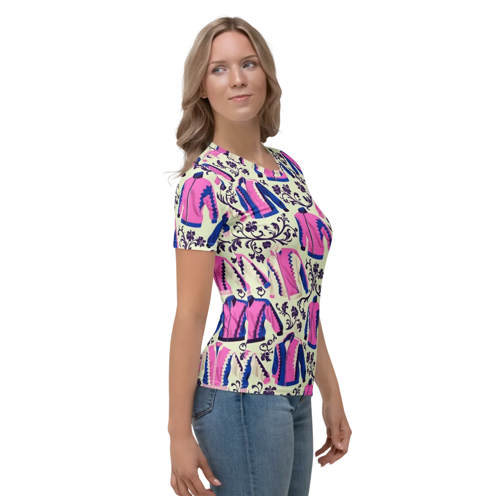 Neon Folklore on Women's Crew Neck T-Shirt — Right
