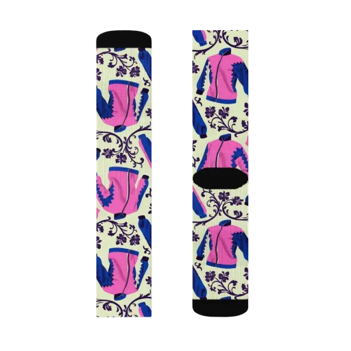 Neon Folklore on a Socks