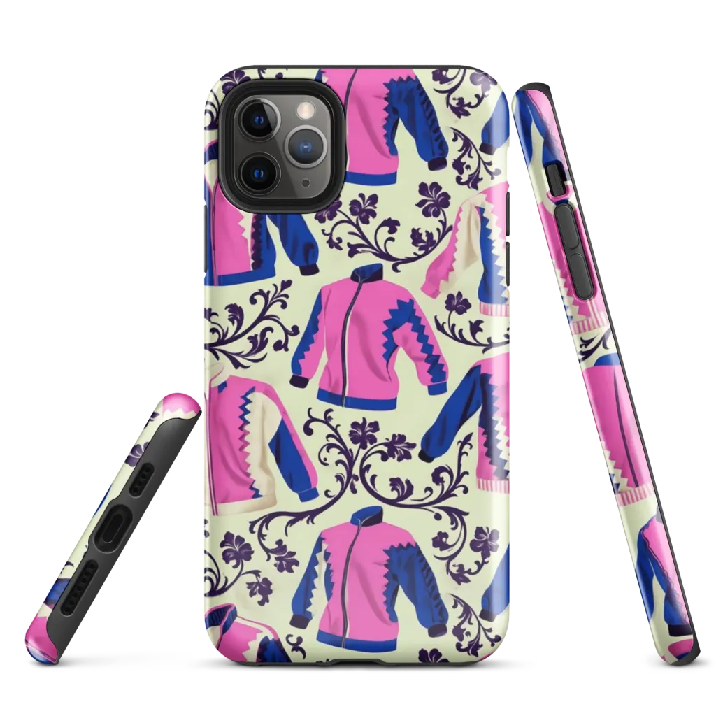Neon Folklore on Tough Case for iPhone® — Front