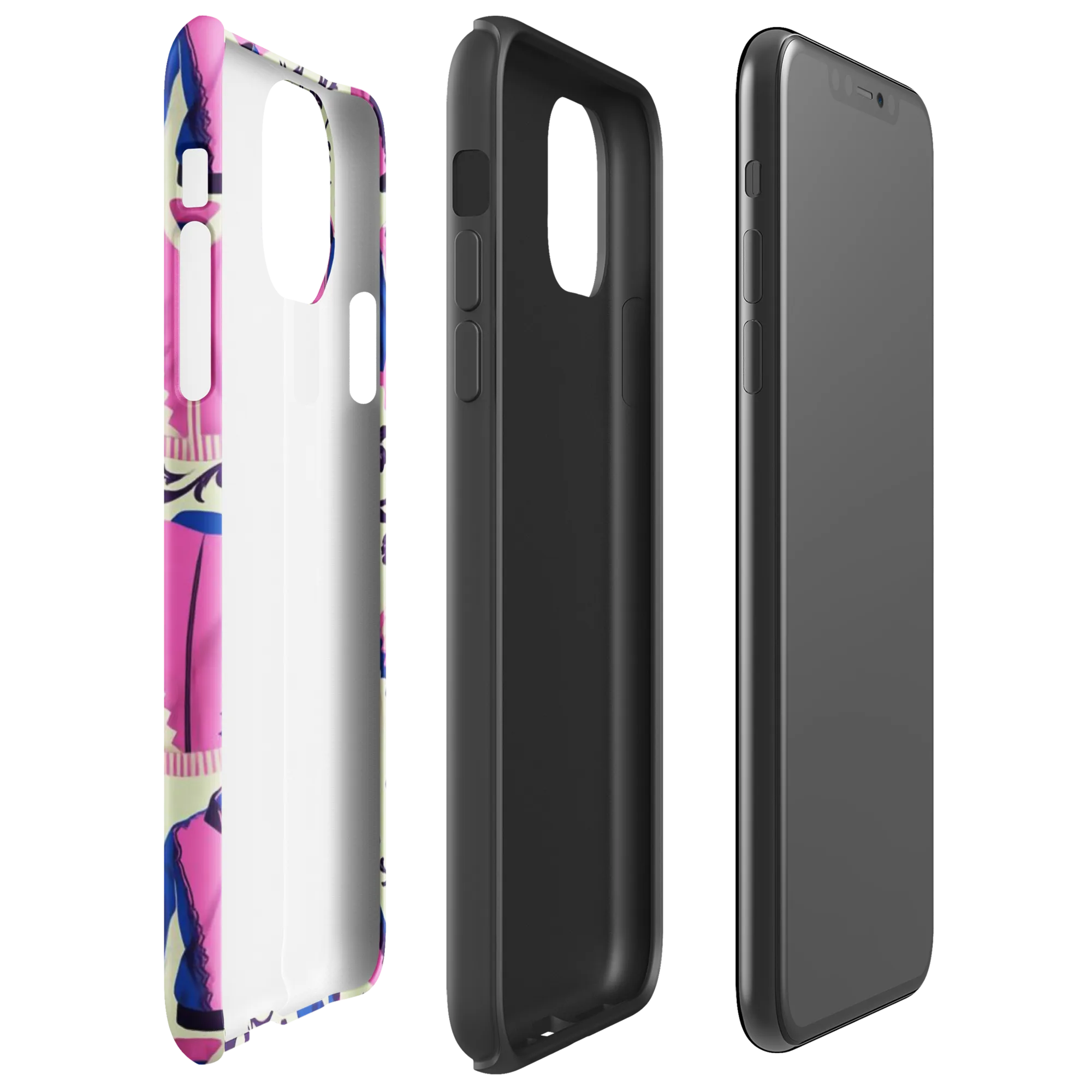 Neon Folklore on Tough Case for iPhone® — Right
