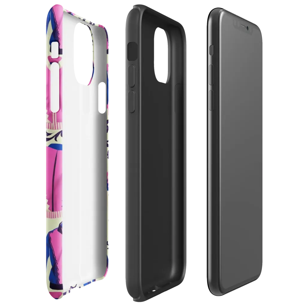 Neon Folklore on Tough Case for iPhone® — Right