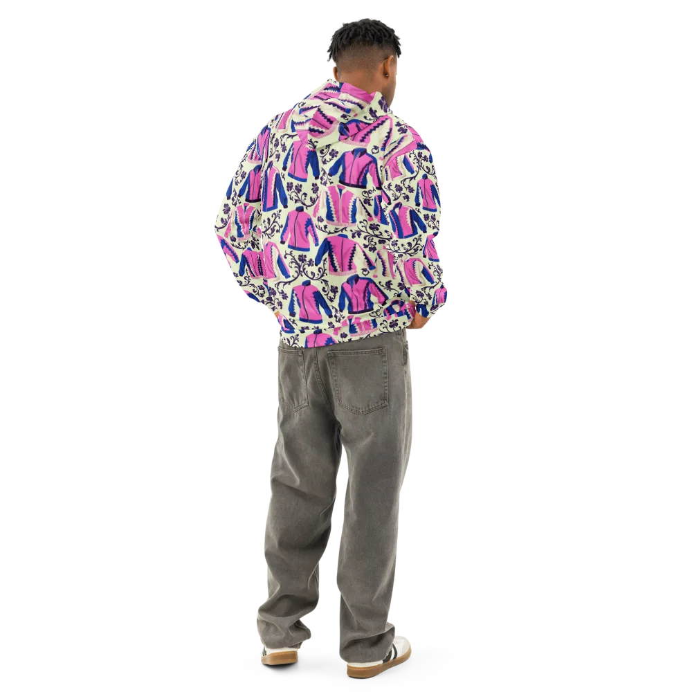 Neon Folklore on Cotton Hoodie — Back