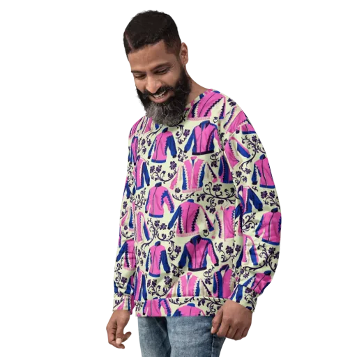 Neon Folklore on a Sweatshirt