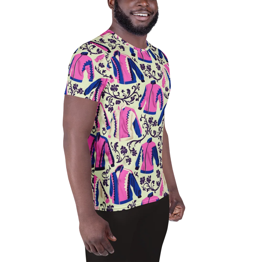 Neon Folklore on Men's Athletic T-Shirt — Right
