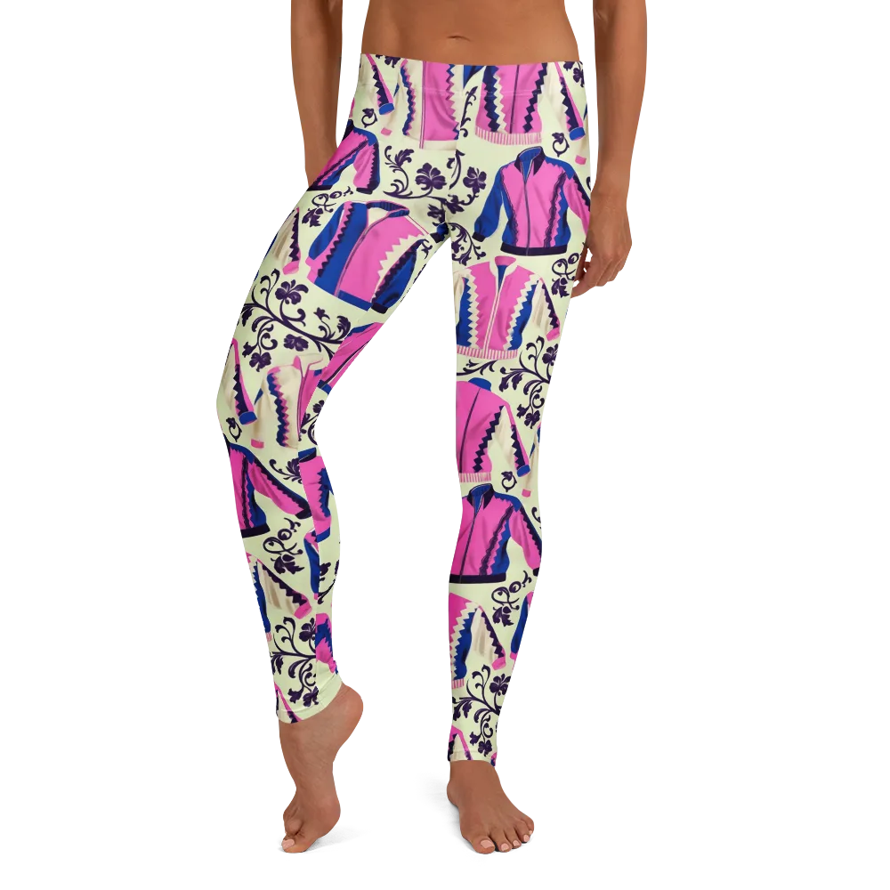 Neon Folklore on Leggings — Front