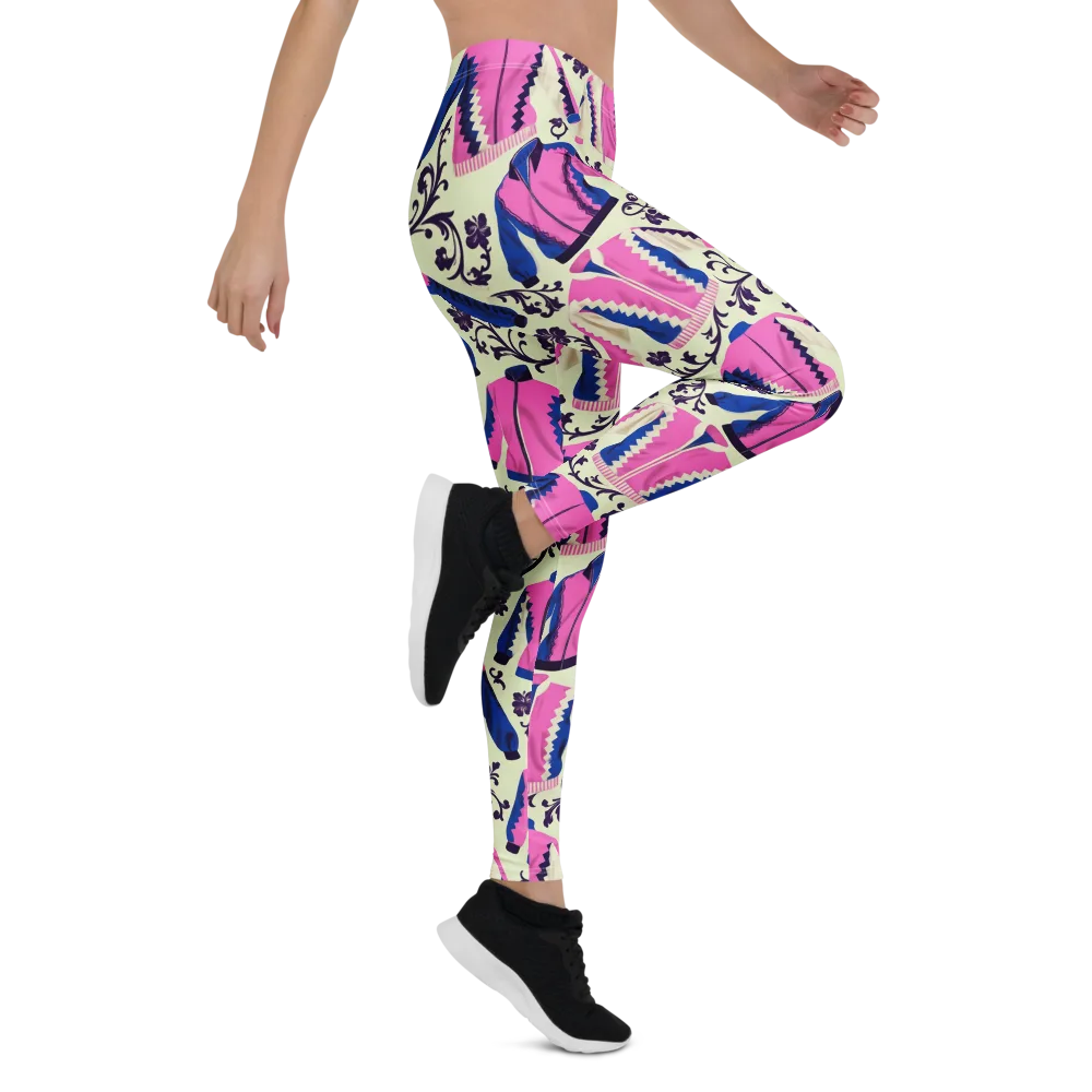 Neon Folklore on Leggings — Right