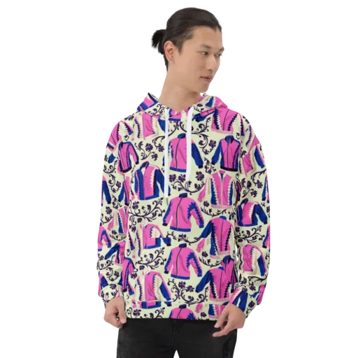 Neon Folklore on a Hoodie