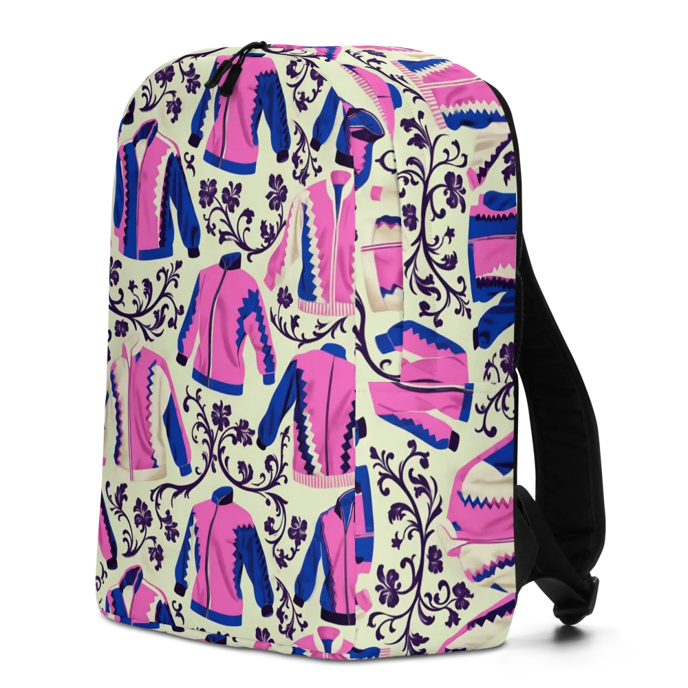 Neon Folklore on Minimalist Backpack — Left