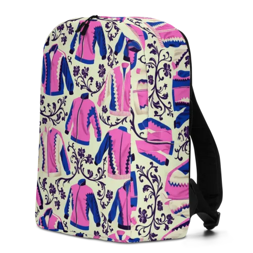 Neon Folklore on a Minimalist Backpack