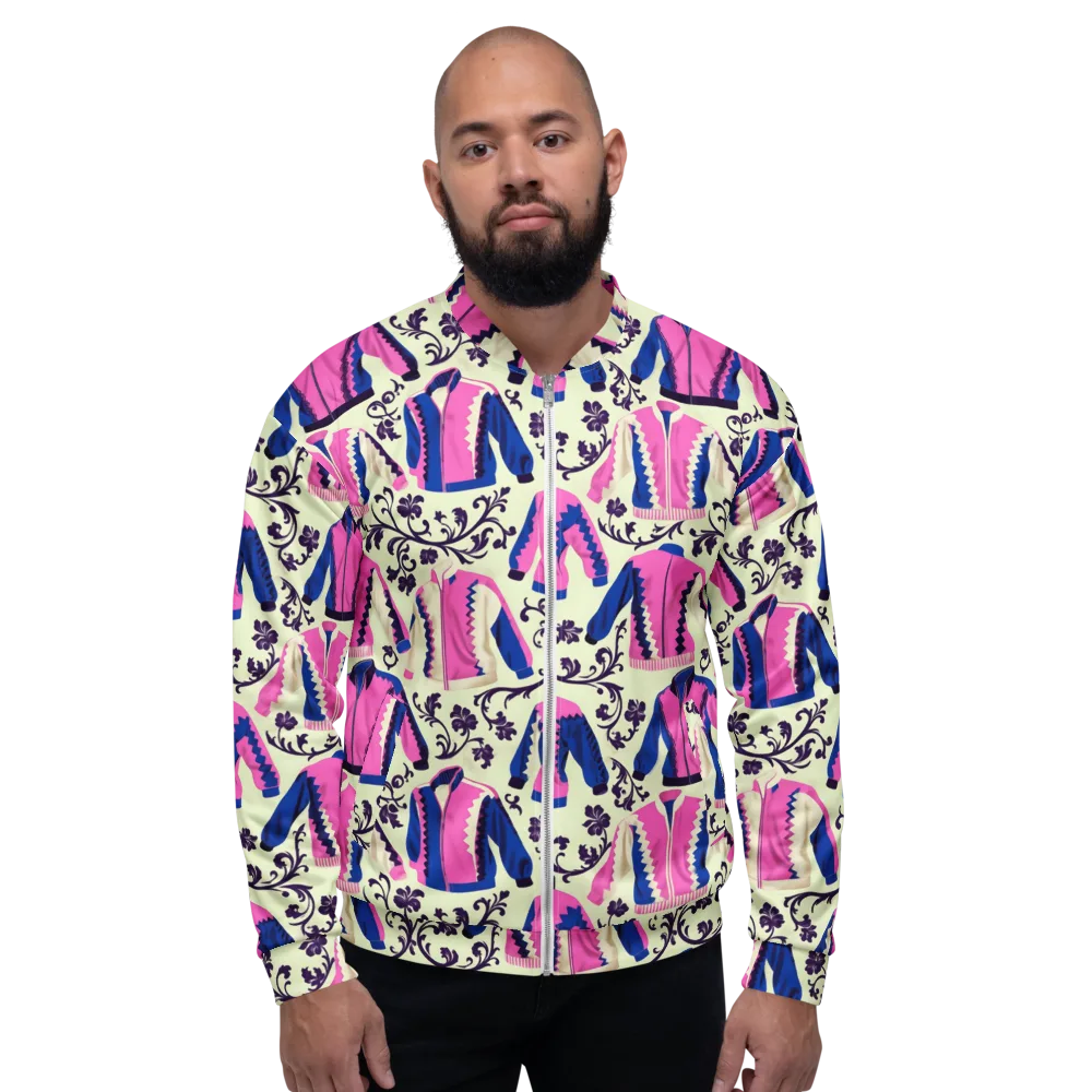 Neon Folklore on Bomber Jacket — Front