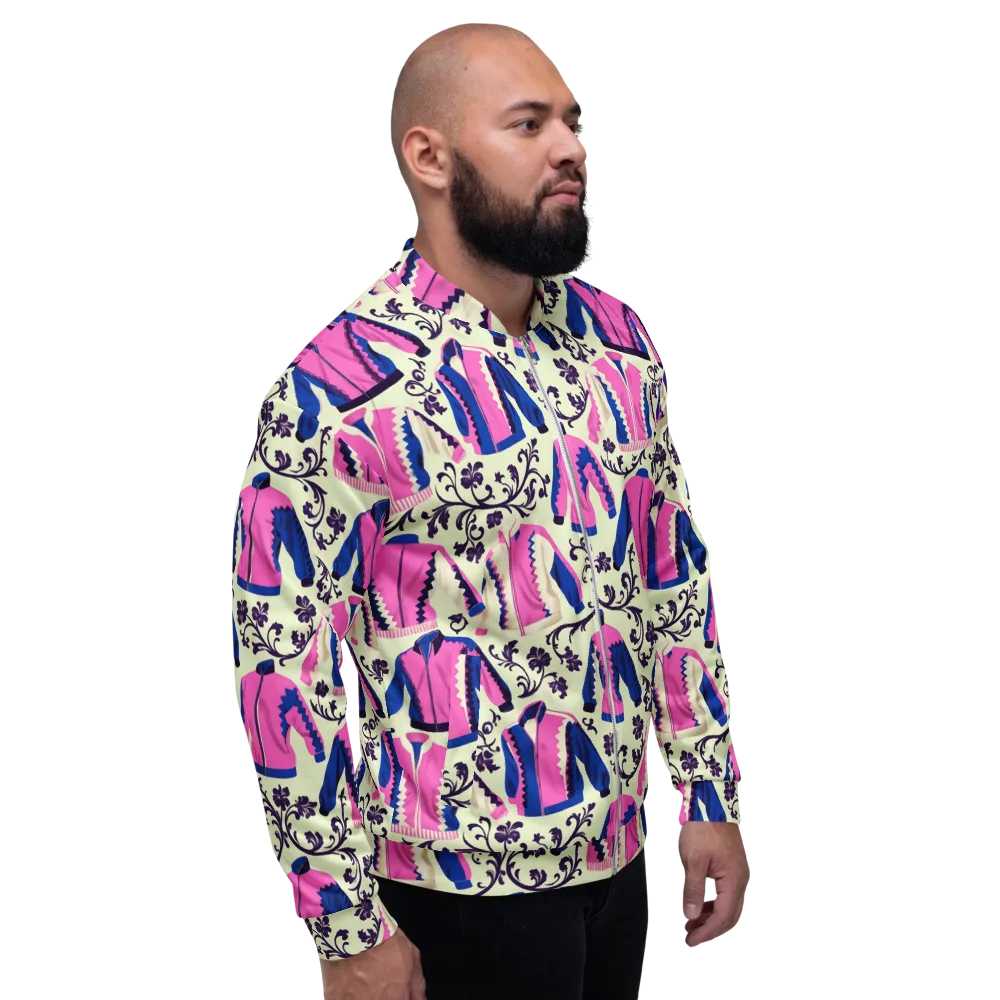 Neon Folklore on Bomber Jacket — Right