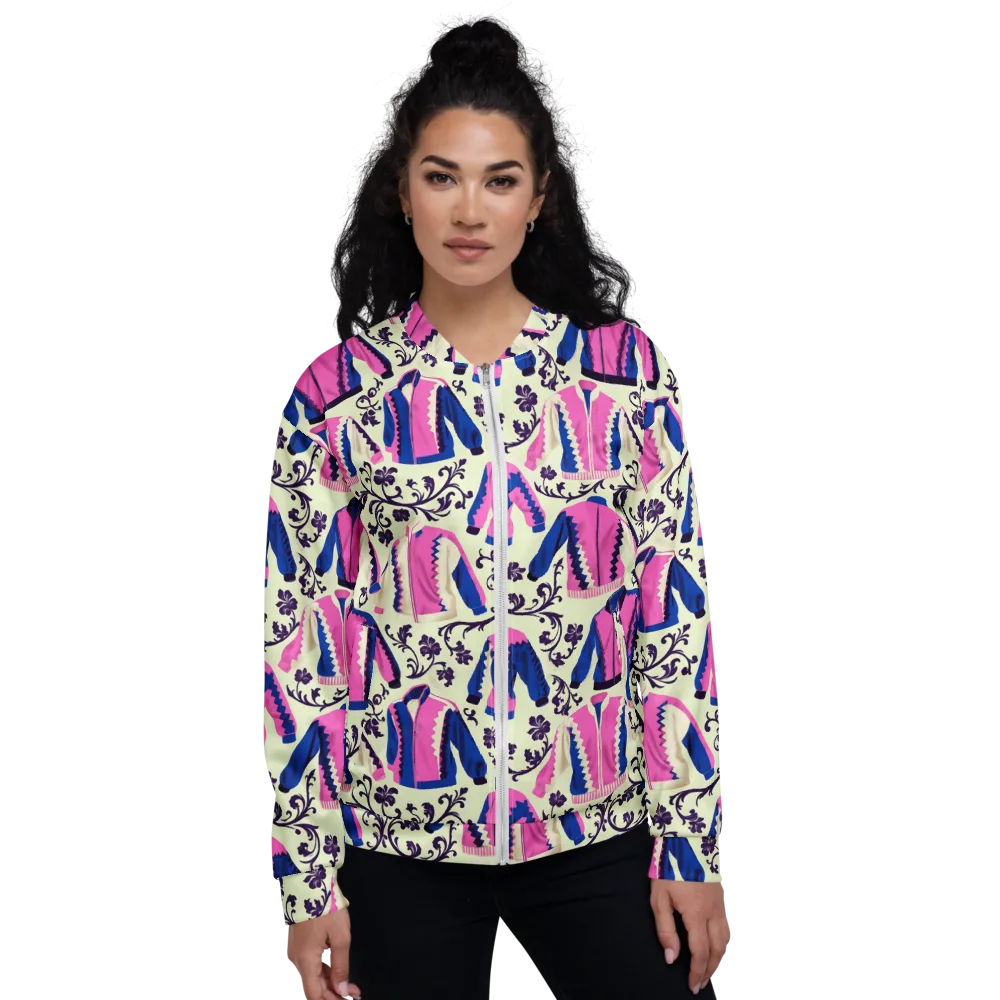 Neon Folklore on Bomber Jacket — Front