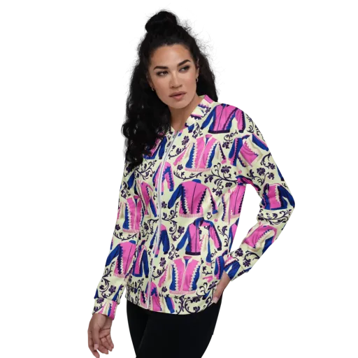 Neon Folklore on a Bomber Jacket