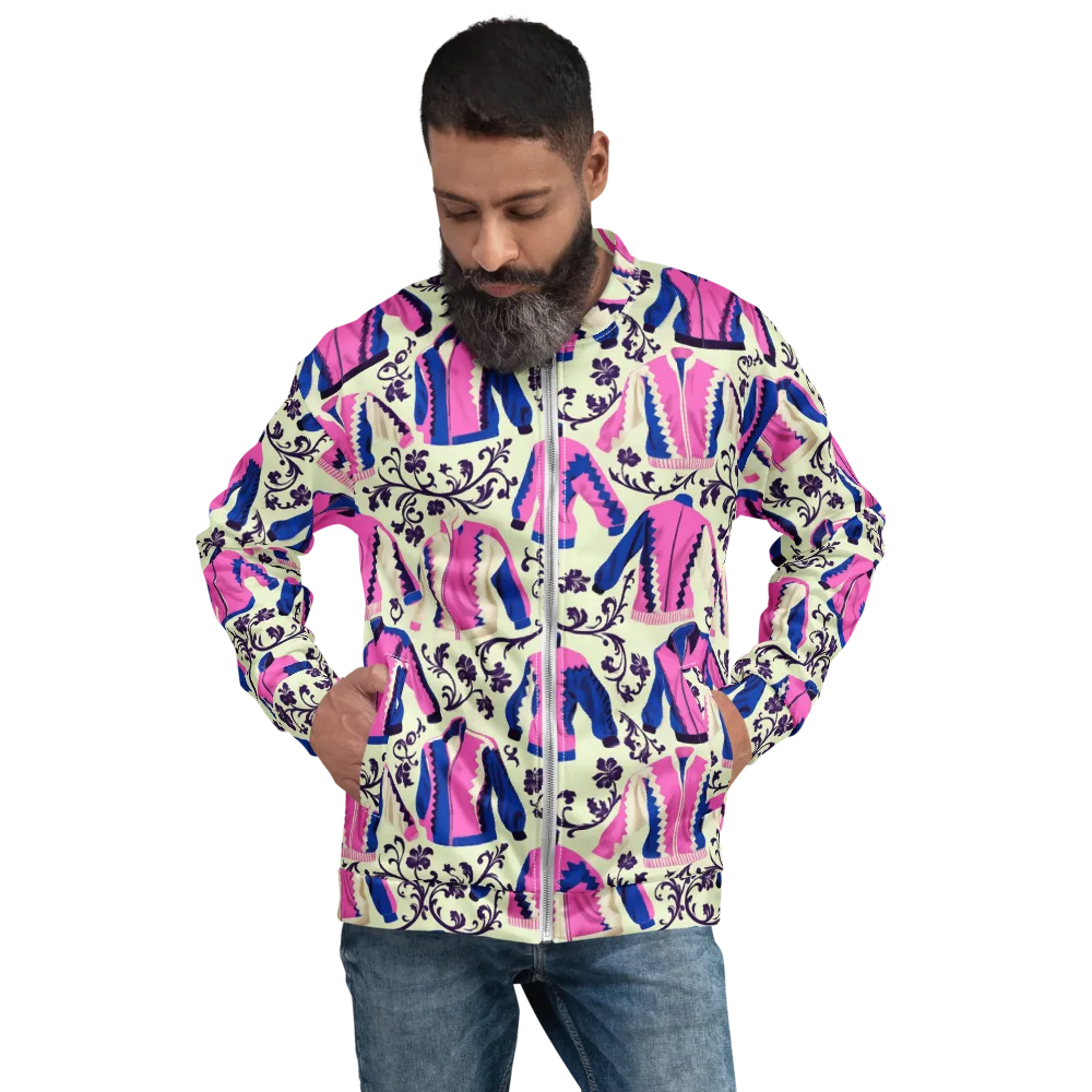 Neon Folklore on Bomber Jacket — Front