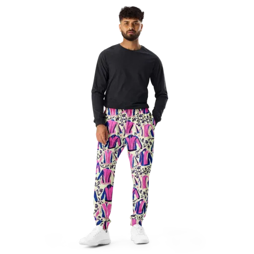 Neon Folklore on a Men's Joggers