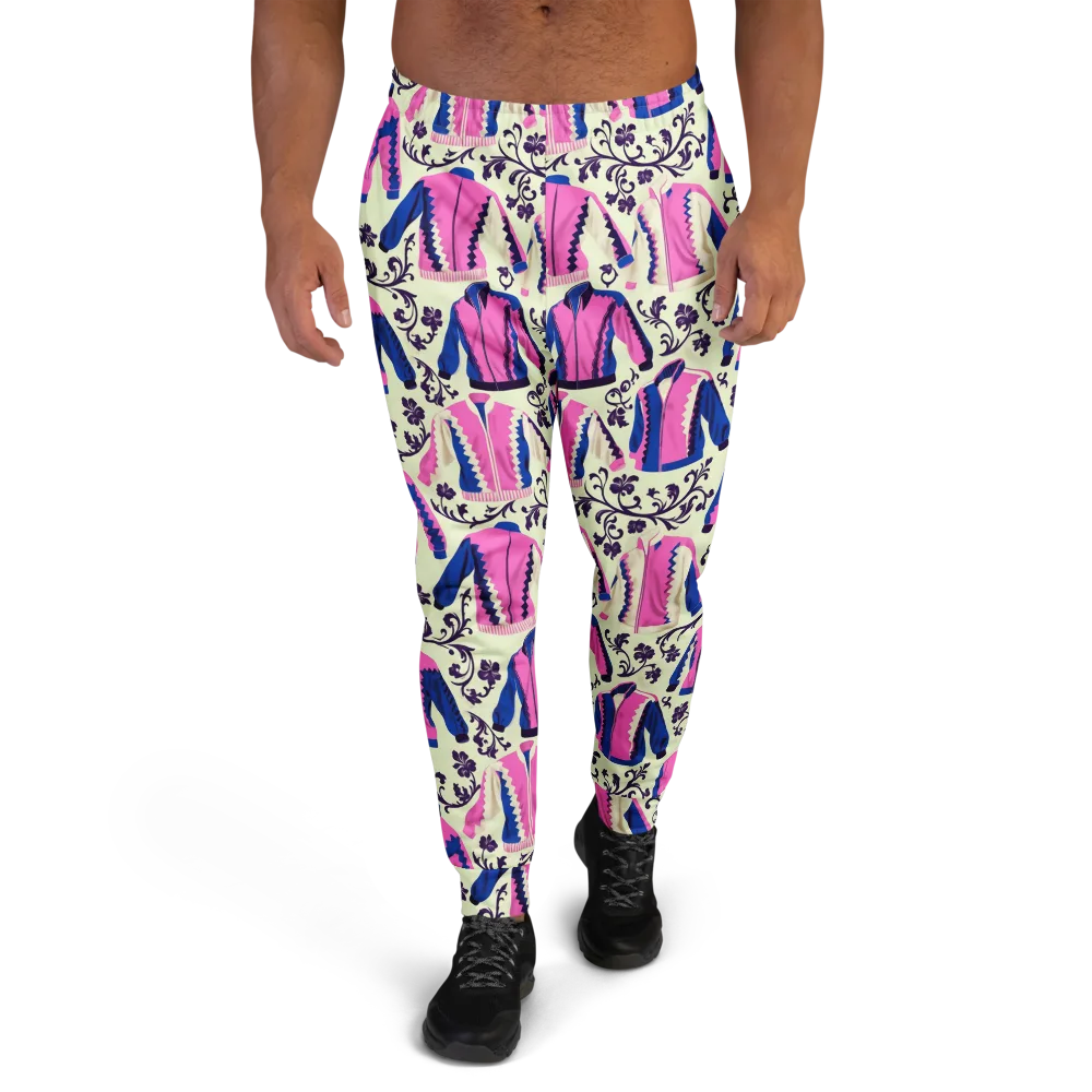 Neon Folklore on Men's Joggers — Front