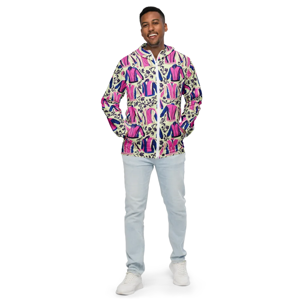 Neon Folklore on Men's Windbreaker — Front
