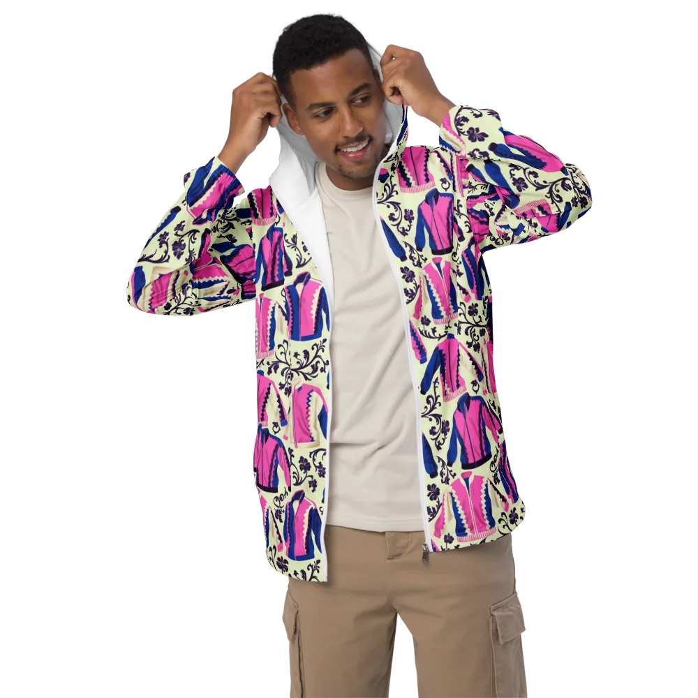 Neon Folklore on Men's Windbreaker — Front