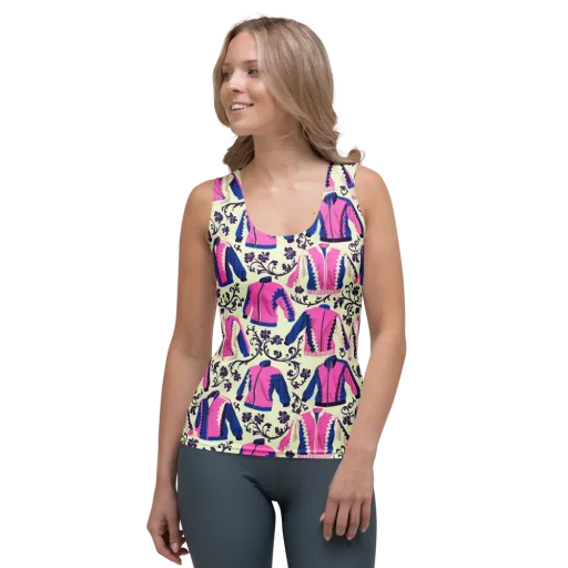 Neon Folklore on a Women's Tank Top
