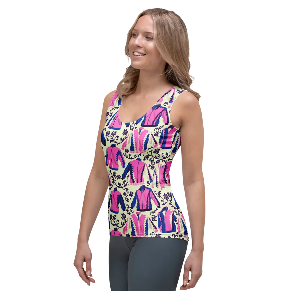 Neon Folklore on Women's Tank Top — Left Front