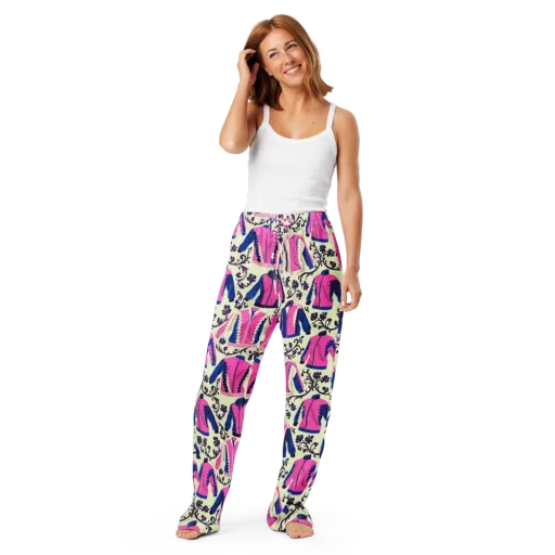 Neon Folklore on a Women's Pajama Pants