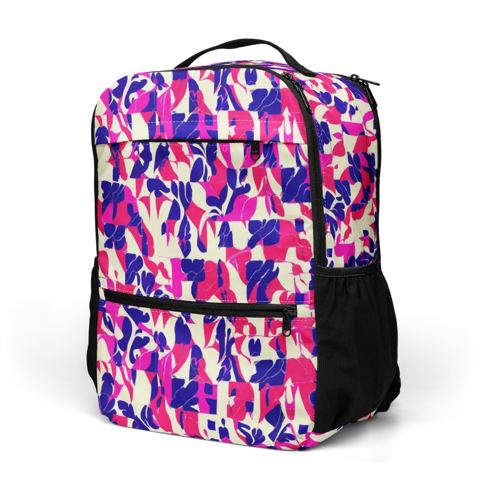 Midnight Fuchsia on Utility Backpack — Left Front