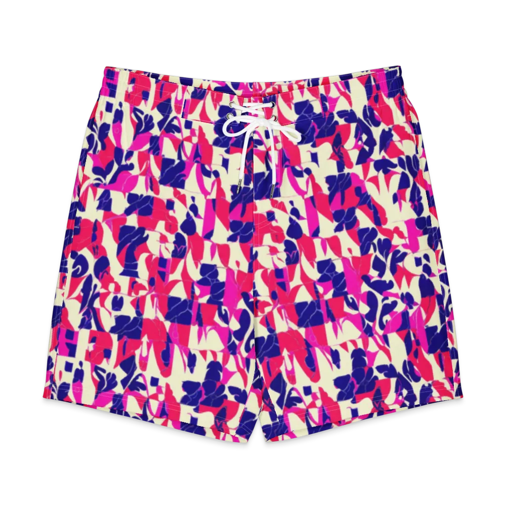 Midnight Fuchsia on Men's Board Shorts — Front