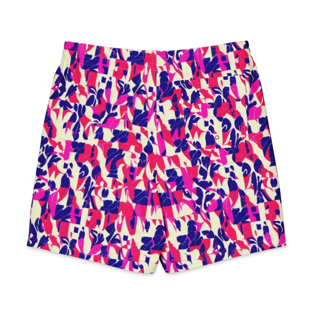 Midnight Fuchsia on Men's Board Shorts — Back