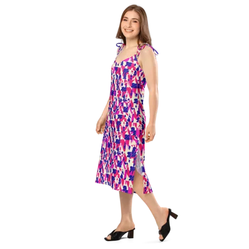 Midnight Fuchsia on a Slip Dress