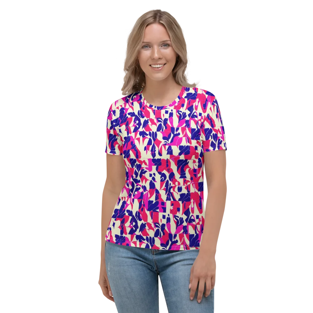 Midnight Fuchsia on Women's Crew Neck T-Shirt — Front
