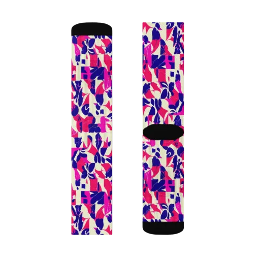 Midnight Fuchsia on a Socks