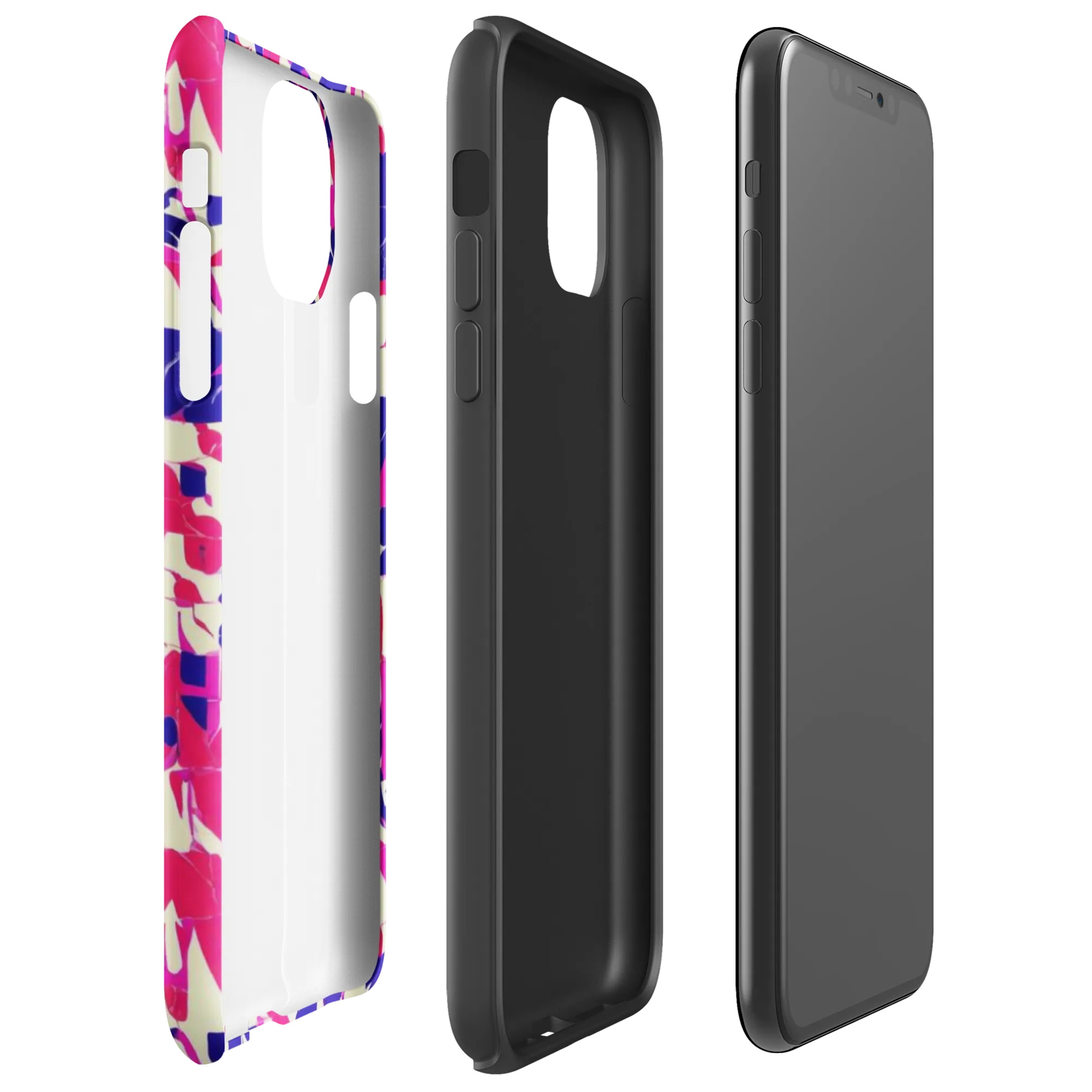 Midnight Fuchsia on Tough Case for iPhone® — Right